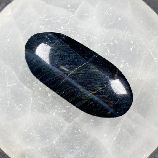 Blue Tiger's Eye Pillow Palm Stone #6