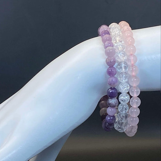6mm INTENTIONS 3-Stack Bracelets - Calm & Heal