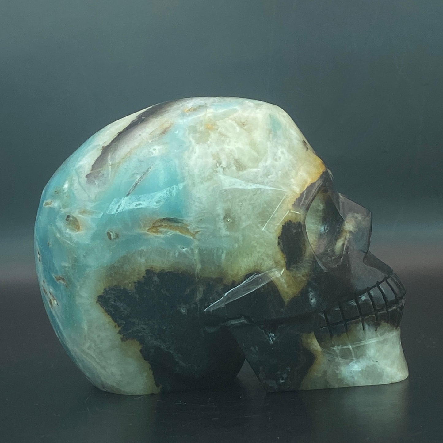 Caribbean Calcite Skull - Over 1kg!