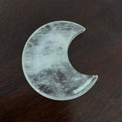 Clear Quartz Moon - 30mm