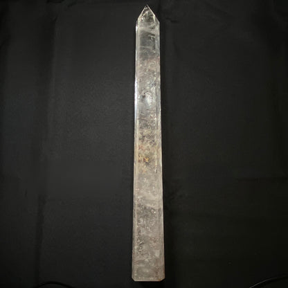 HUGE Clear Quartz Tower in Stand #4 - 47.5cm Tall!
