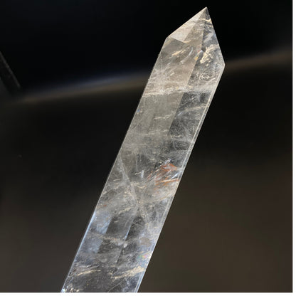 HUGE Clear Quartz Tower in Stand #4 - 47.5cm Tall!