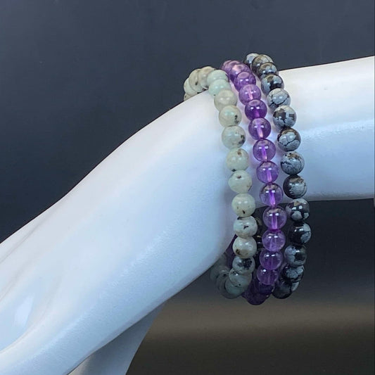 6mm INTENTIONS 3-Stack Bracelets - Detox & Rejuvenate