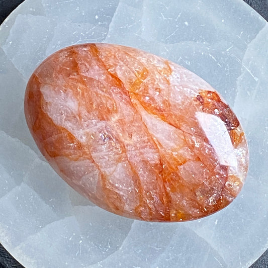 Fire Quartz Palm Stone #10