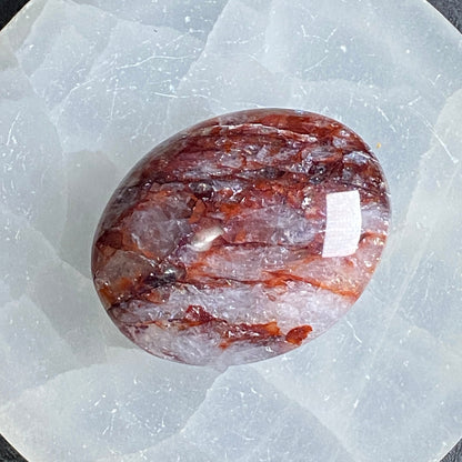 Fire Quartz Palm Stone #4