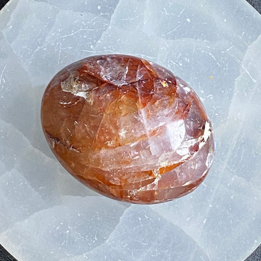 Fire Quartz Palm Stone #5