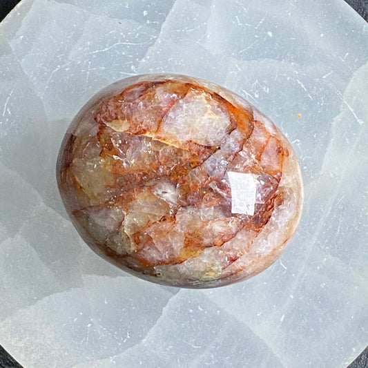 Fire Quartz Palm Stone #6