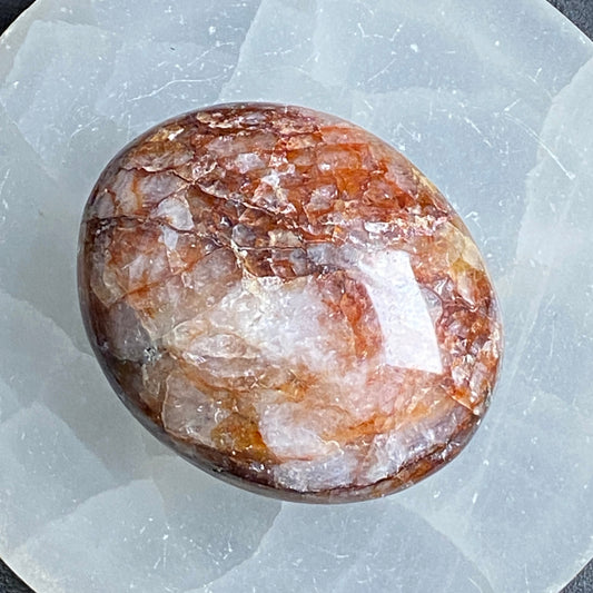 Fire Quartz Palm Stone #8