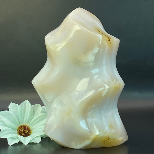 Flower Agate Flame #2 - LARGE
