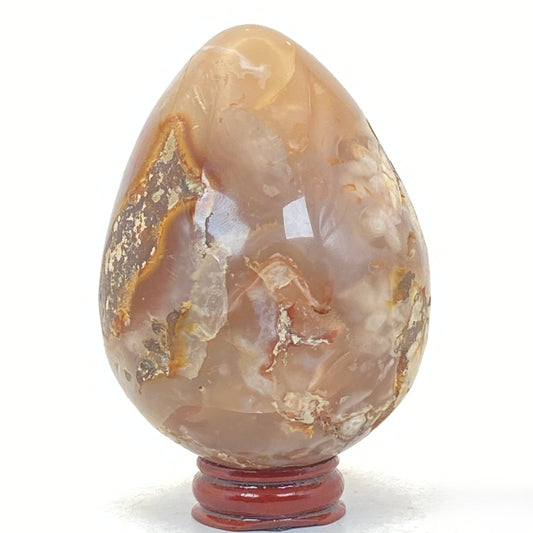 Flower Agate Egg # 1 - LARGE