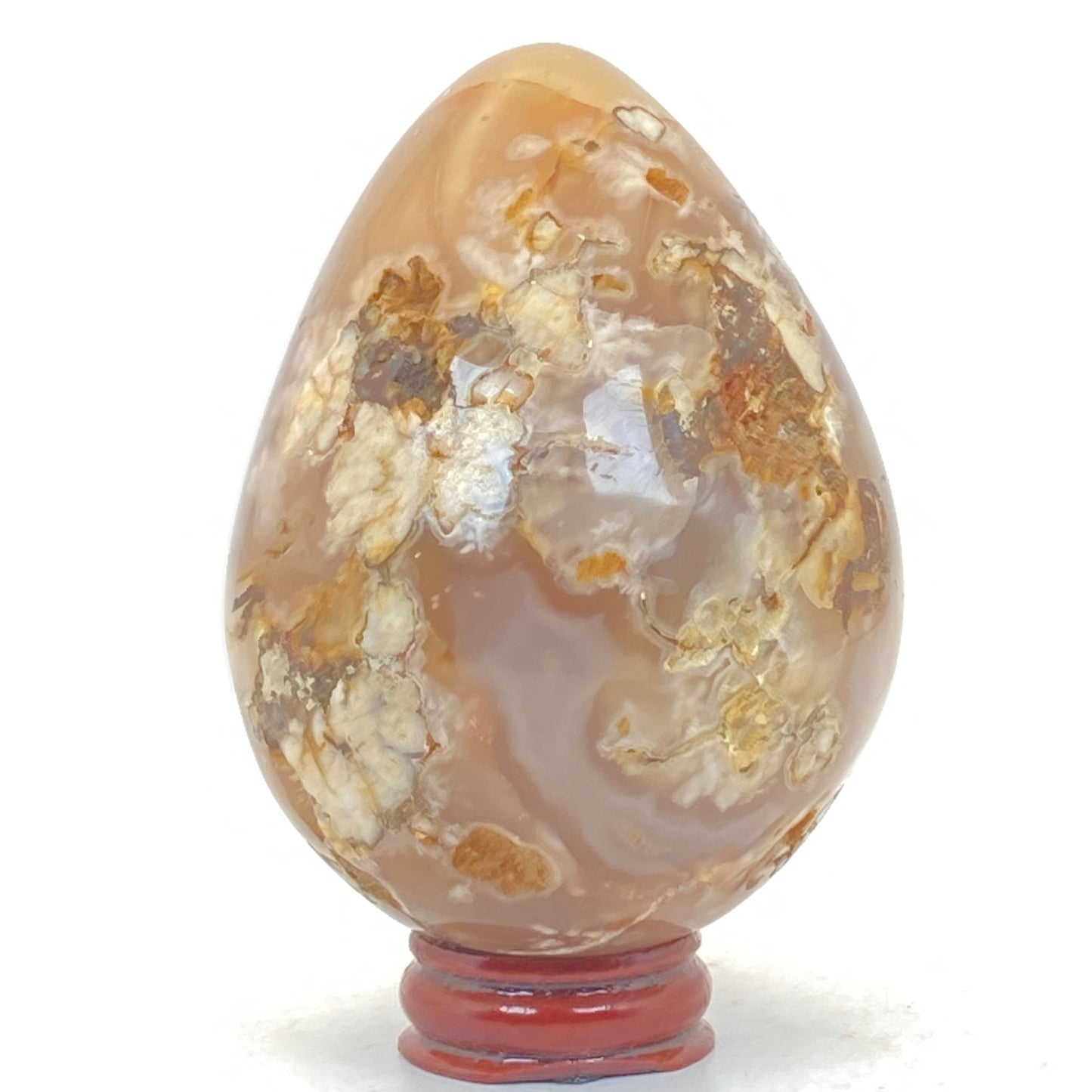 Flower Agate Egg # 1 - LARGE