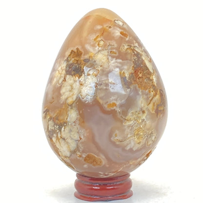 Flower Agate Egg # 1 - LARGE