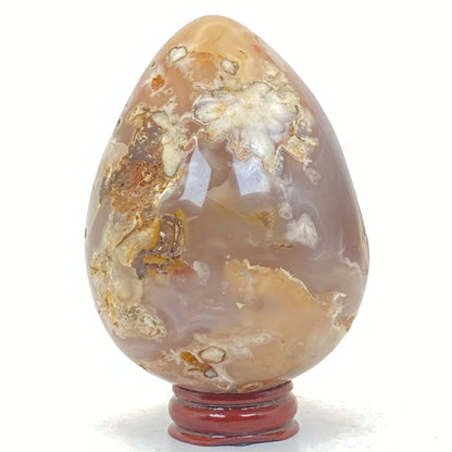 Flower Agate Egg # 1 - LARGE