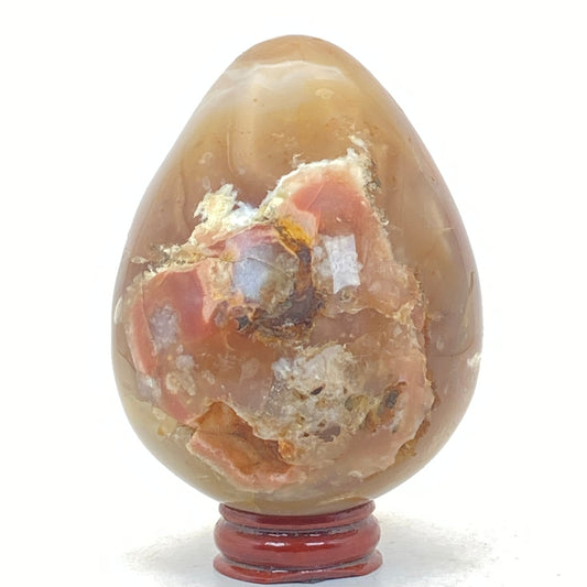 Flower Agate Egg # 2 - LARGE