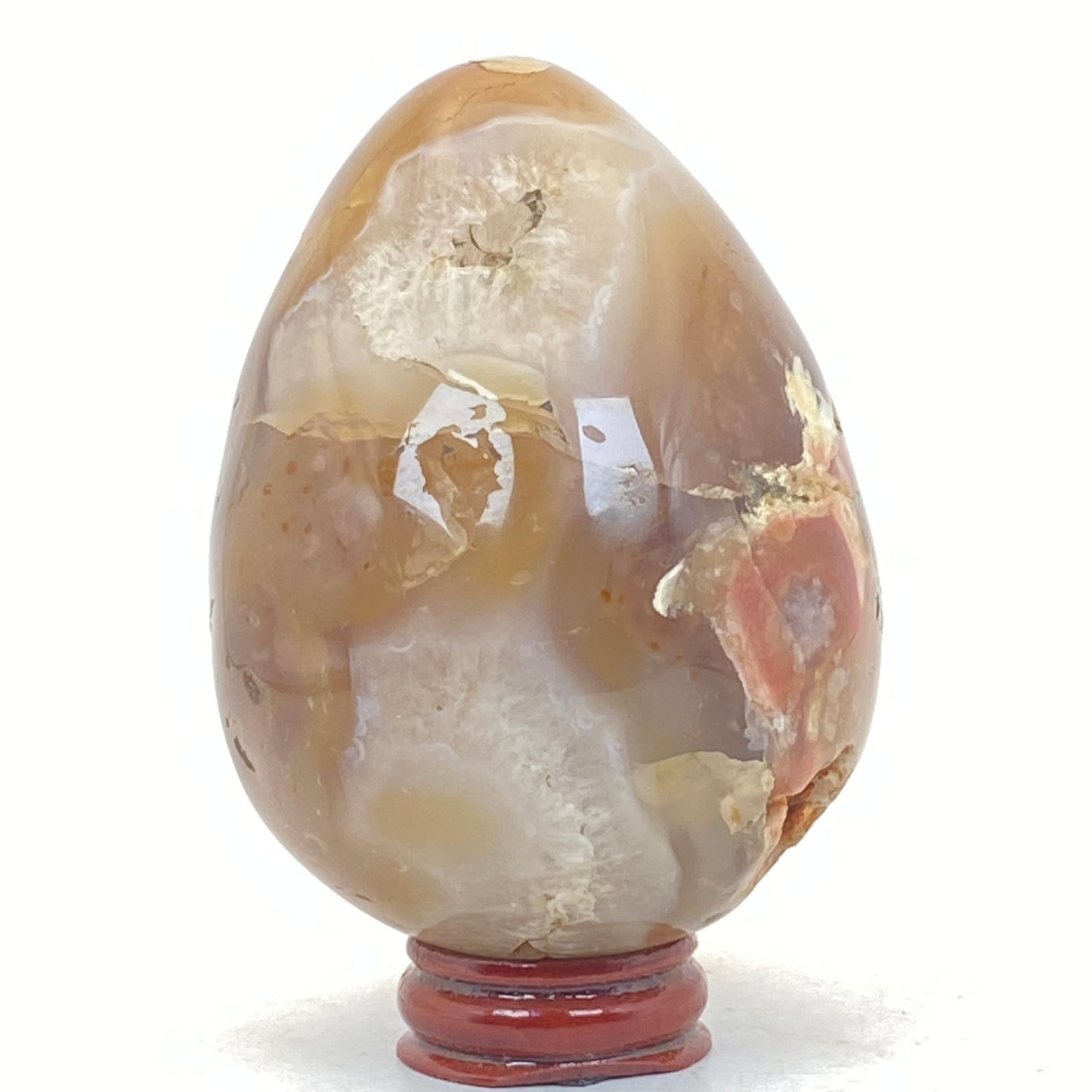 Flower Agate Egg # 2 - LARGE