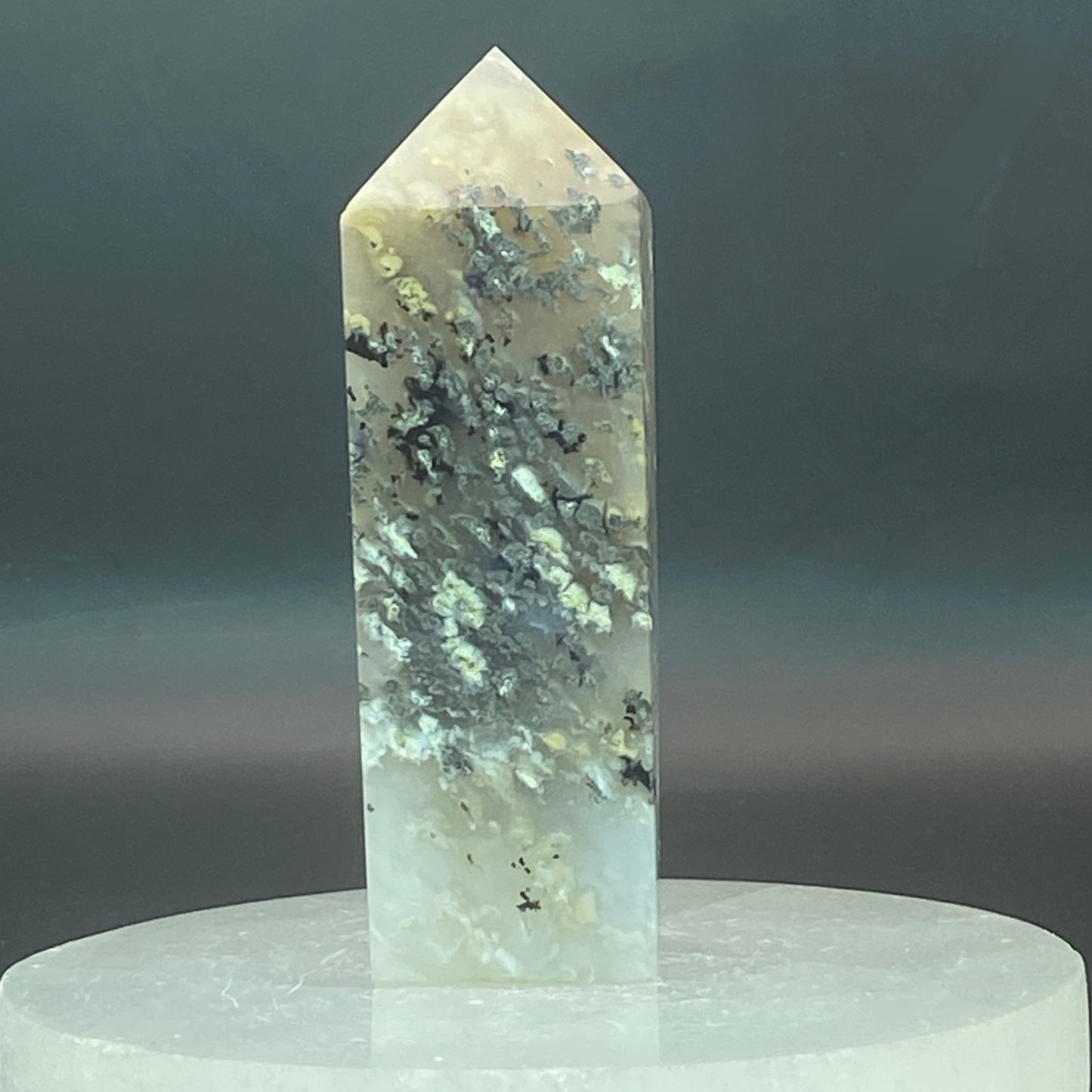 Flower Agate Point #2 - Dendritic!