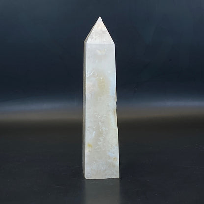 Flower Agate Tower #1 - Druzy!