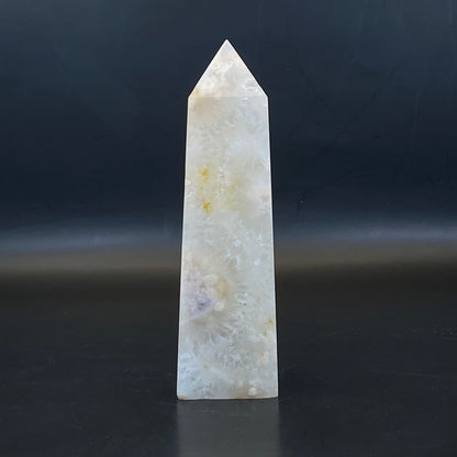 Flower Agate Tower #1 - Druzy!