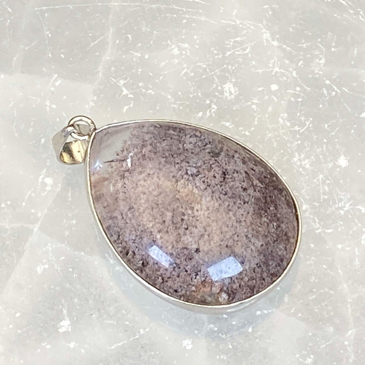 .925 Sterling Silver Garden Quartz Pendant