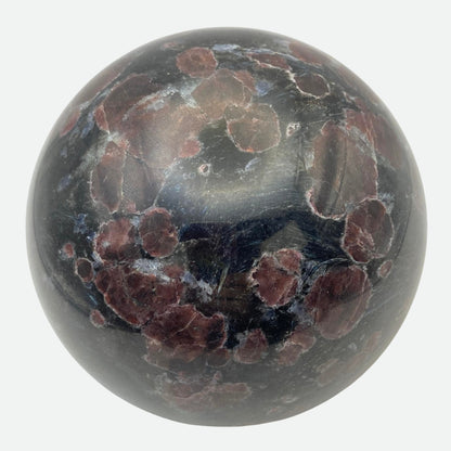 Large Garnet in Arfvedsonite Sphere - ALMOST 2KG!