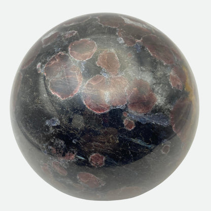 Large Garnet in Arfvedsonite Sphere - ALMOST 2KG!