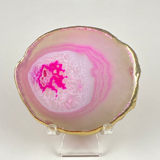 Gold-Edged Agate Slice #43