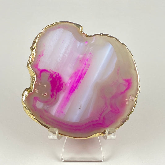 Gold-Edged Agate Slice #45