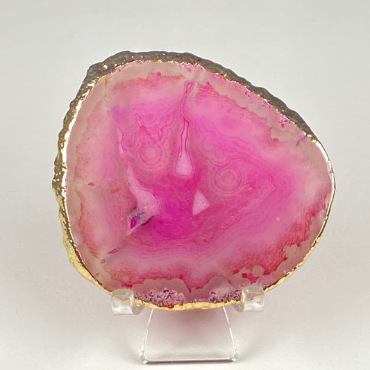 Gold-Edged Agate Slice #47
