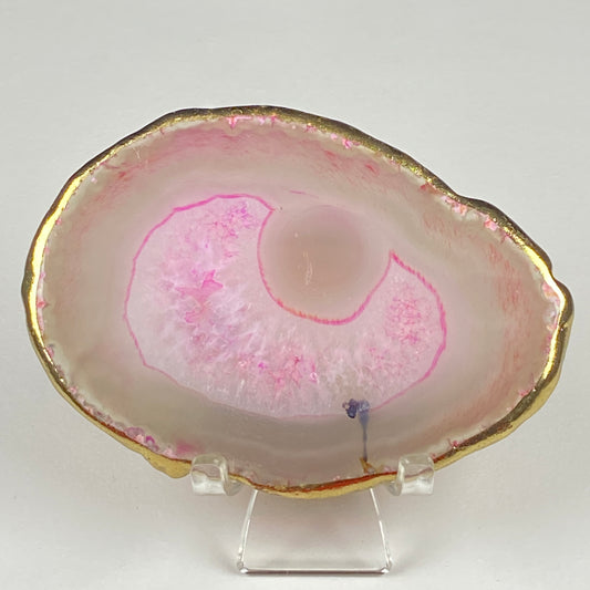 Gold-Edged Agate Slice #53