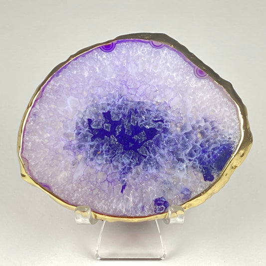 Gold-Edged Agate Slice #54