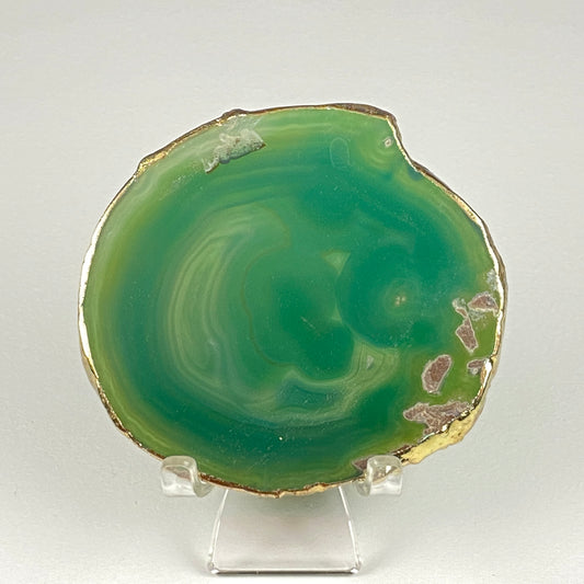 Gold-Edged Agate Slice #55