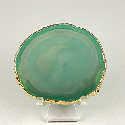 Gold-Edged Agate Slice #57