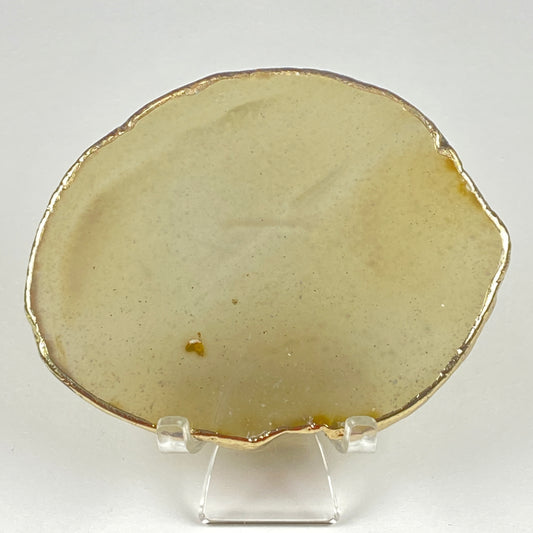 Gold-Edged Agate Slice #61 - Natural