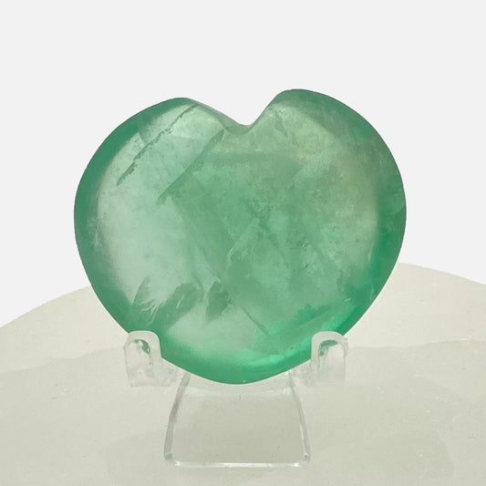Green Fluorite Heart #1