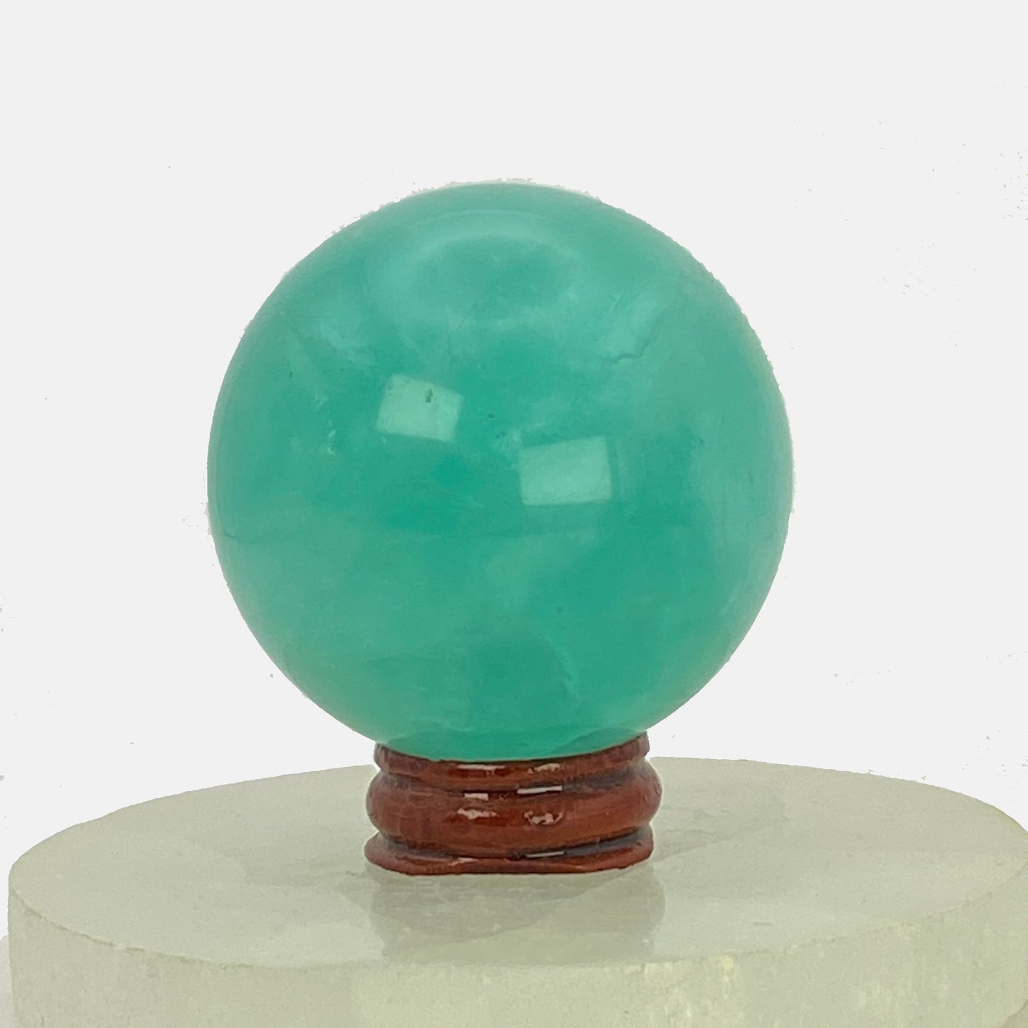 Green Watermelon Fluorite Sphere #1