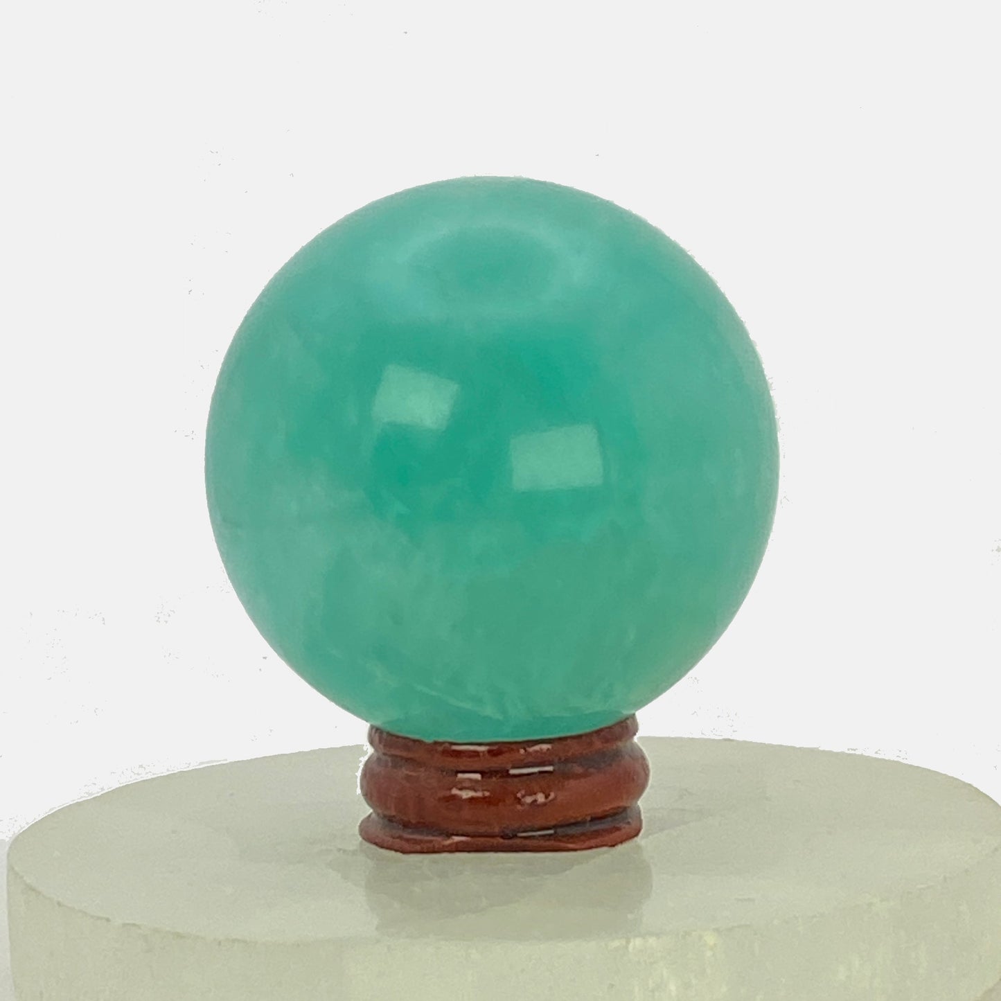 Green Watermelon Fluorite Sphere #1