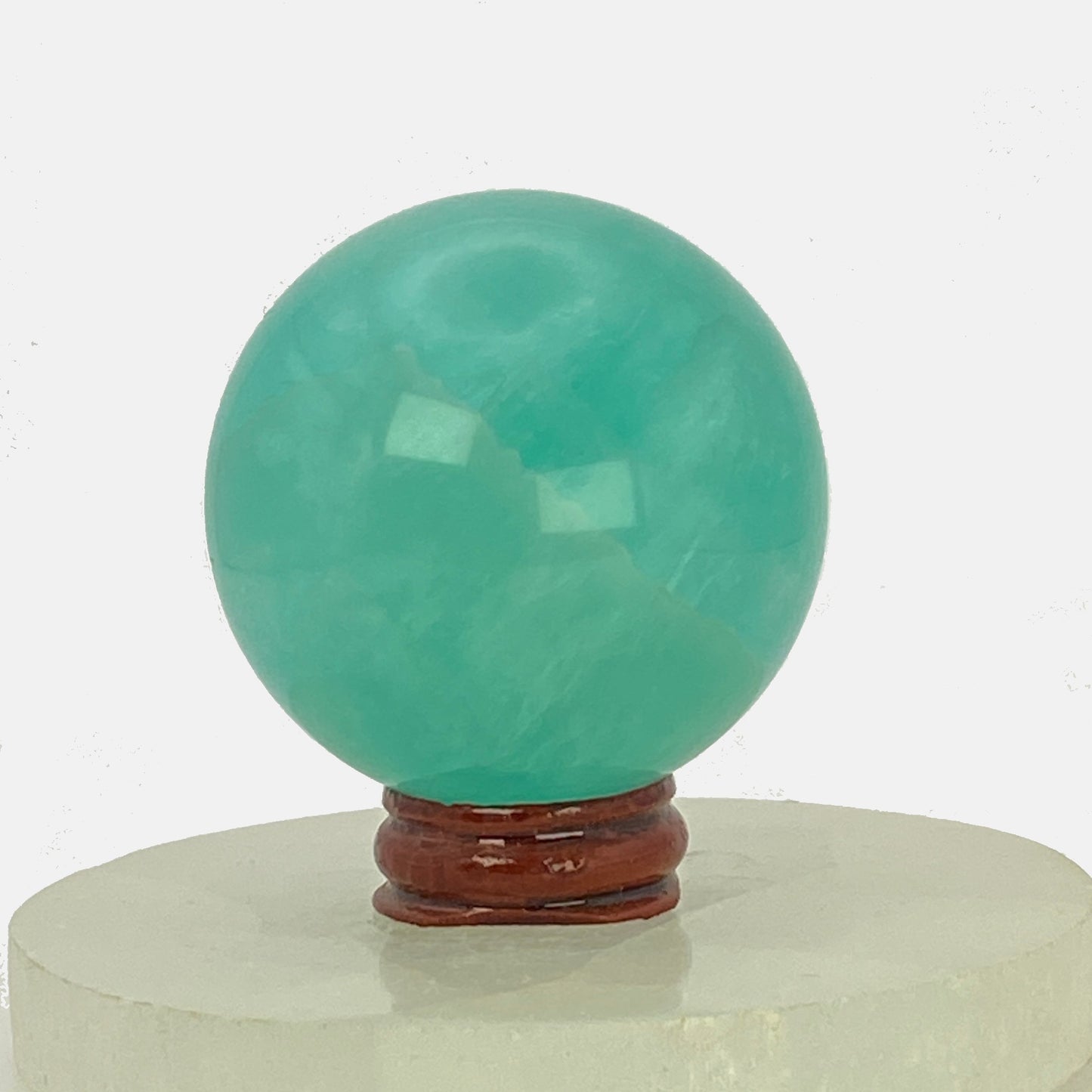 Green Watermelon Fluorite Sphere #1