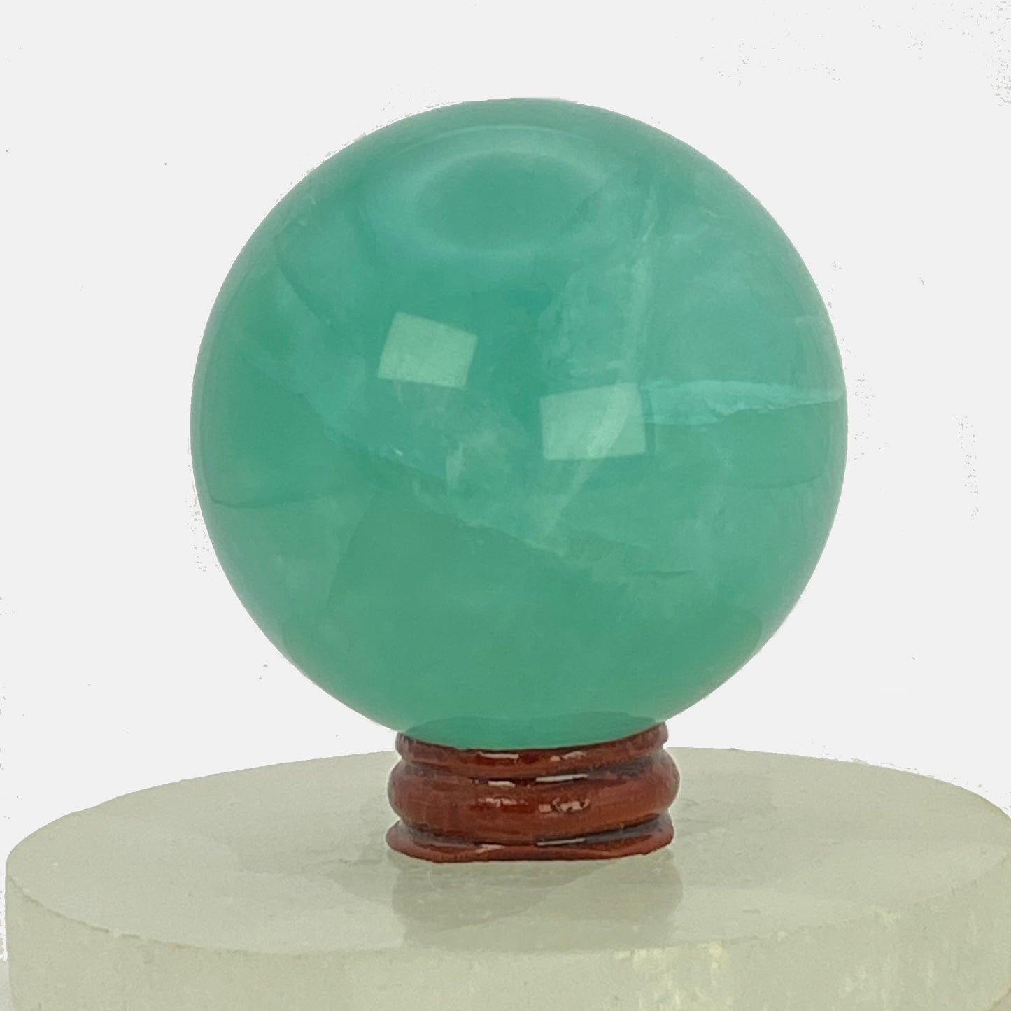Green Watermelon Fluorite Sphere #2