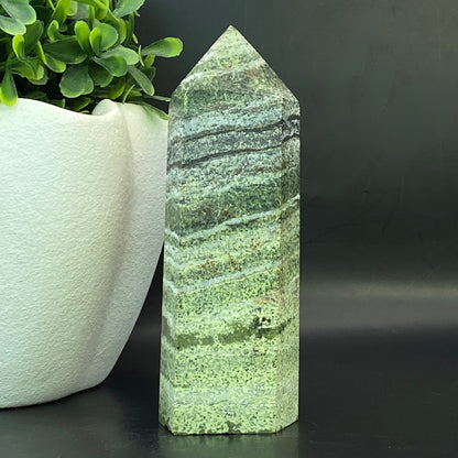 Green Zebra Jasper Tower #1