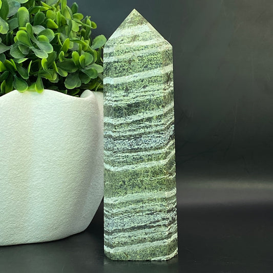 Green Zebra Jasper Tower #2