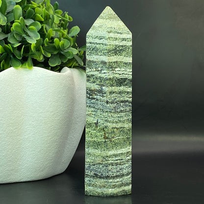 Green Zebra Jasper Tower #2