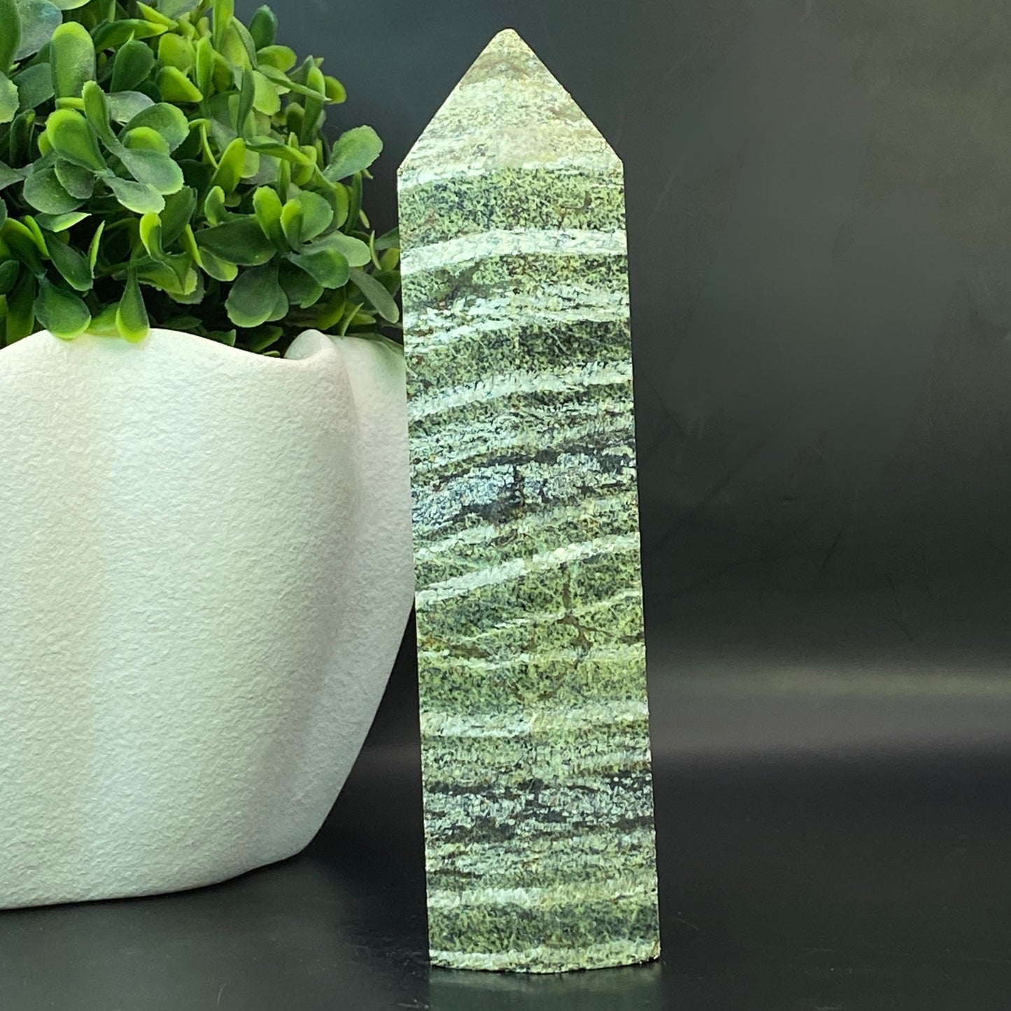 Green Zebra Jasper Tower #2