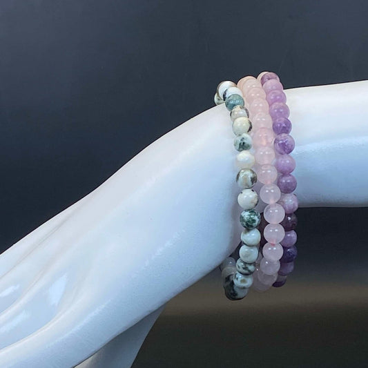 6mm INTENTIONS 3-Stack Bracelets - Grief