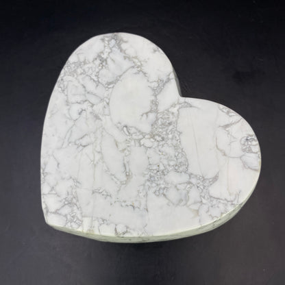 Howlite Heart Trinket Bowl #1