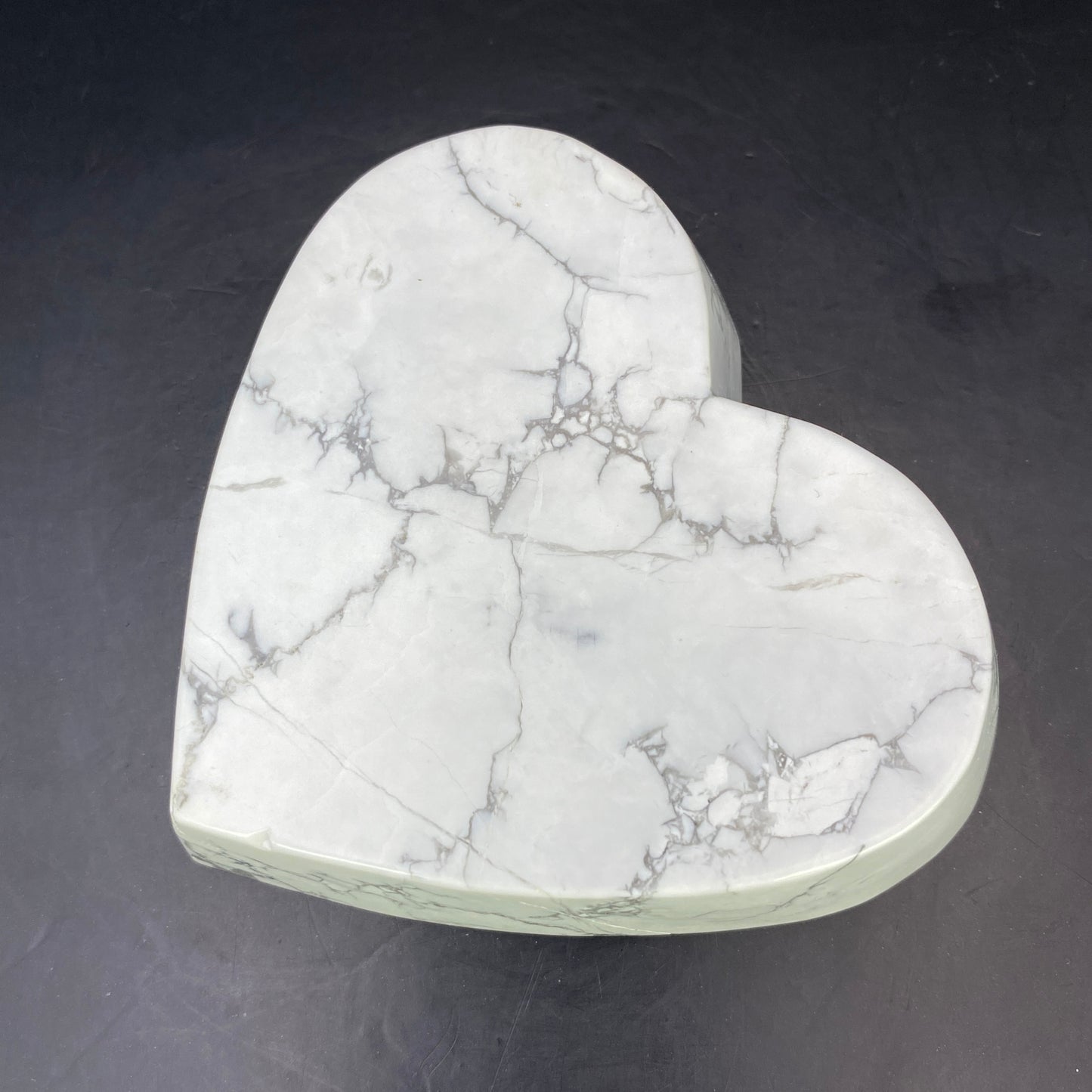 Howlite Heart Trinket Bowl #2