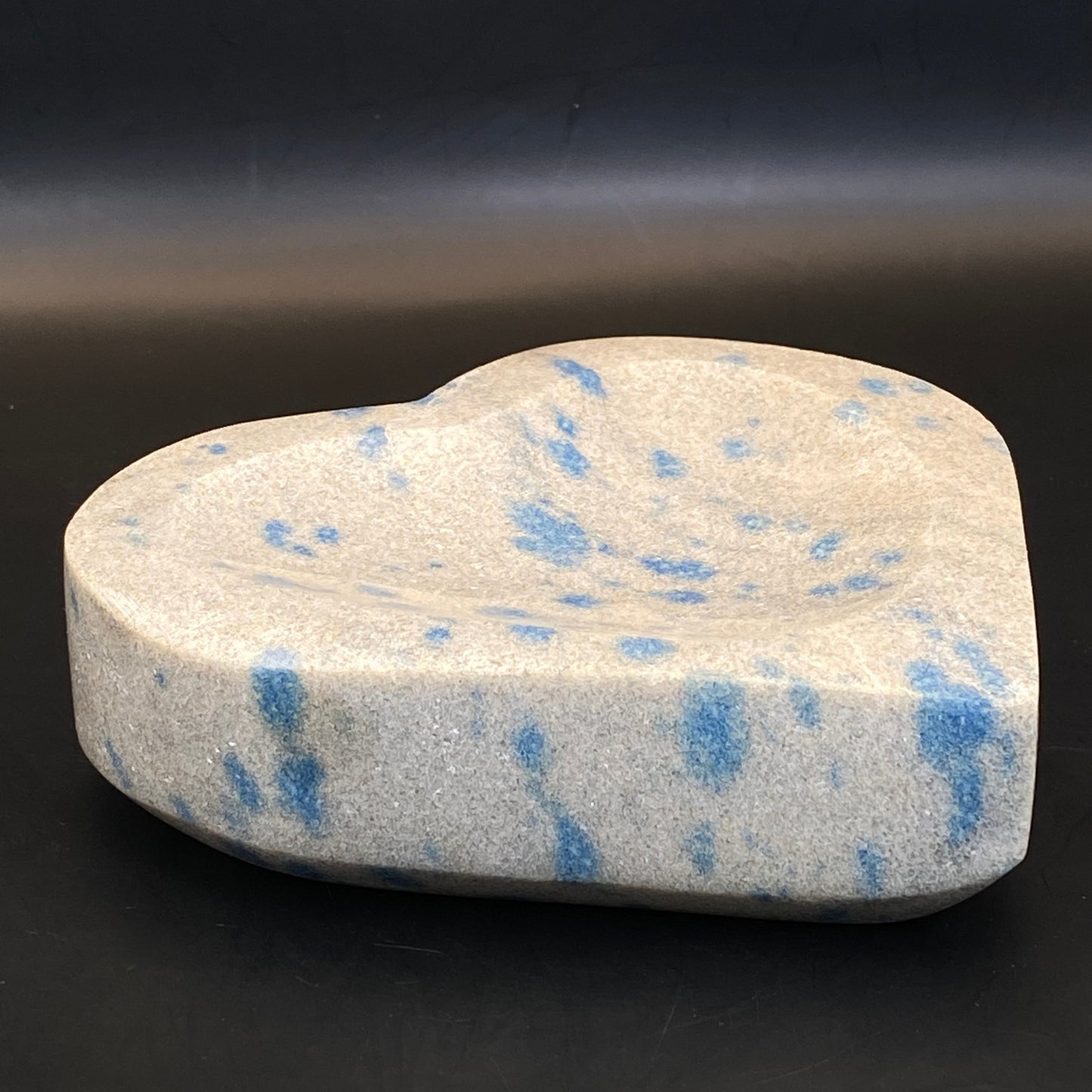Apatite in Cleavelandite Heart Bowl #3 - Large