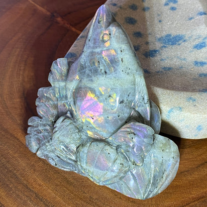 Labradorite Dolphin Carving #2