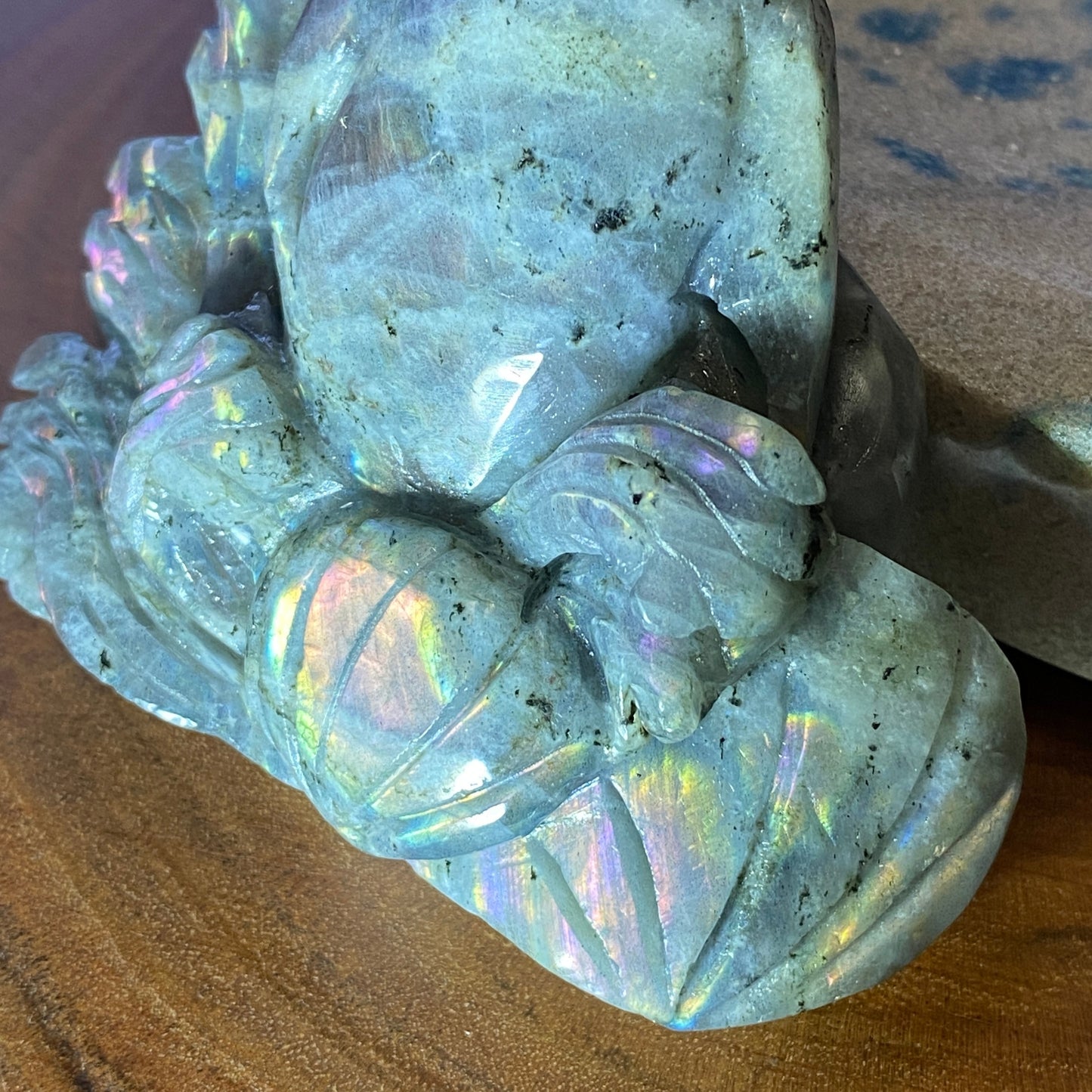 Labradorite Dolphin Carving #2