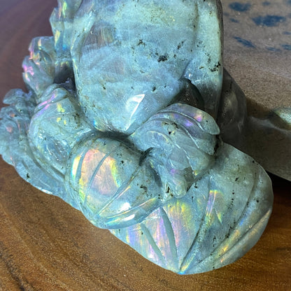 Labradorite Dolphin Carving #2
