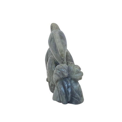 Labradorite Dolphins Carving #1